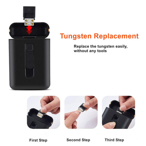 Cigarette Case with Lighter Cigarettes Box King Size Portable Pack 20pcs Regular Size Cigarettes USB Lighters 2 in 1 Rechargeable Flameless Windpr...