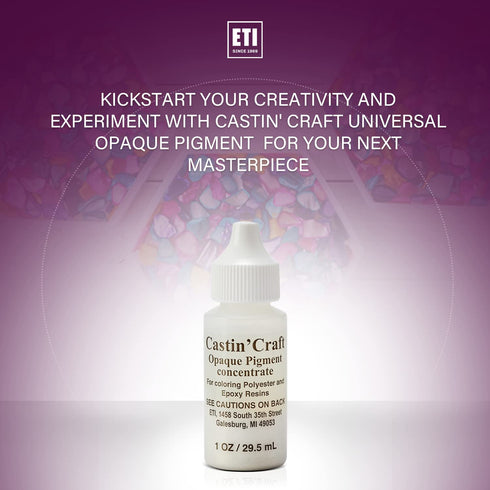 Suggested Value: Environmental Technology Castin'Craft Opaque Pigment Pearlescent (1 oz Kit) Color for Polyester Casting Resin & Clear Epoxy | Col...