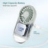 Handheld Mini Fan, USB Rechargeable Small Pocket Fan 7 Working Hours with Flashlight, 4 Speeds, Portable Fan for Travel/Summer/Concerts/Lash...