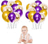 Purple Balloon Garland Arch Kit, 121 PCS Purple and Gold Party Decorations for Birthday, Graduation, Wedding, Anniversary...