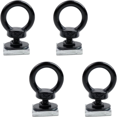Antrader T Track Mount Tie Down Anchor for Roof Rack,4 Sets M6 T Track Bolts 304 Stainless Steel Roof Rack T Bolts Nuts and Lifting Eye Bolts T Sl...