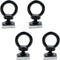 Antrader T Track Mount Tie Down Anchor for Roof Rack,4 Sets M6 T Track Bolts 304 Stainless Steel Roof Rack T Bolts Nuts and Lifting Eye Bolts T Sl...