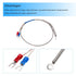 MECCANIXITY K Type Thermocouple Temperature Sensor PT100 6mm Ring High Temperature Probe 1.6ft Wire 0 to 600°C(32 to 1112°F) Stainless Steel...