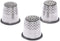 Dophee 3Pcs Silver Finger Thimble Tailor Sewing Pin Needle Grip Hands Shield Protector...