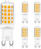 G9 LED Bulbs - 40W Equivalent, T4 Chandelier Light, 2700K Warm White 450lm, Non-Dimmable Bi-Pin G9 Base, 4W LED, 360° Beam Angle, 5-Pack...