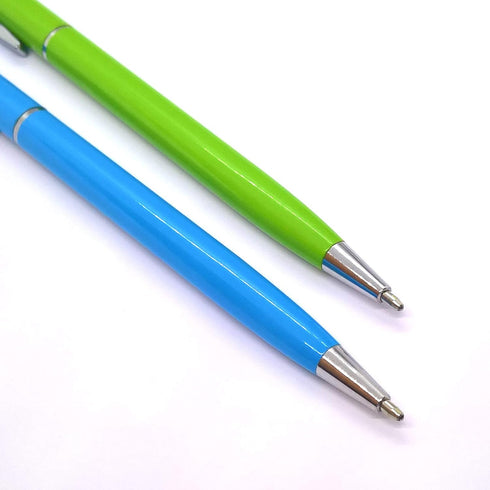 2pack Universal 2 in 1 Touch Stylus Pen for Android Device Mobile Phone Cell Smart Phone Tablet iPad iPhone (Blue & Green)......