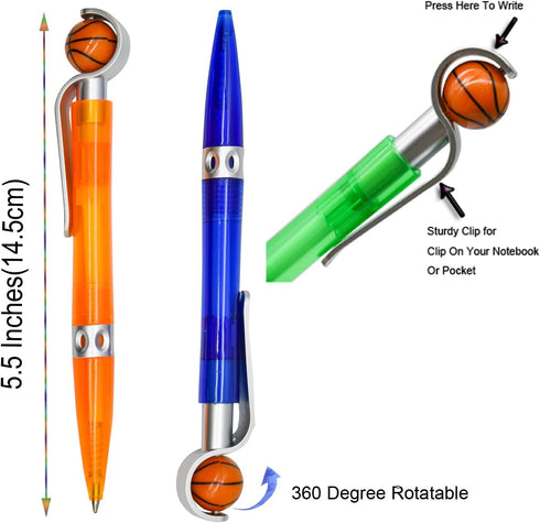 32PCS Novelty Basketball Pens Cool Sports Ballpoint Pens Team Presents Pens For Stationery School Office Desk Decor Accessories...