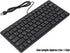 Yosoo Computer Keyboard Mini Thin 78 Keys Keyboard, USB Wired Keyboard with Russian German French English, Portable Personal Wired Keyboard Mute f...