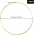 3 Pack 14 Inch Large Metal Floral Hoop Wreath Macrame Gold Hoop Rings for Making Wedding Wreath Decor and DIY Dream Catcher Wall Hanging Crafts...