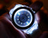 FANMIS Unisex Sports Rhinestone LED Flashing Light up Color Changing Silicone Jelly Watch Black...