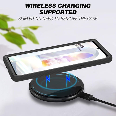 Asuwish Phone Case for LG Velvet 5G/LGVelvet Verizon G5 UW T-Mobile 2020 with Tempered Glass Screen Protector and Slim Stand Hybrid Heavy Duty Rug...