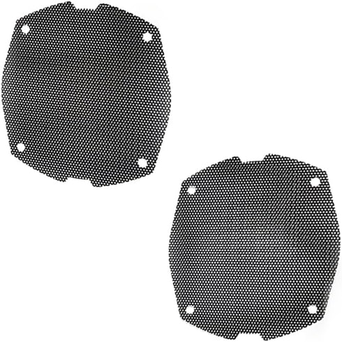 Replacement Front Mesh Speaker Grill Cover Panels Fits for 1996-2013 Harley Davidson Touring, Electra Glide, Street Glide, Ultra Limited And Tri G...