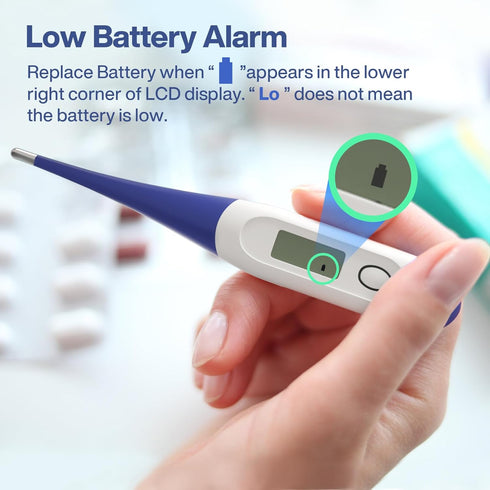 Boncare 10 Seconds Digital Thermometer for Adults and Kids - Accurate & Safe Rectal Thermometer for Baby with Fever Alarm, Oral Thermometer FSA HS...