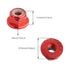 8PCS Flange M4 Lock Nuts Serrated Nylon Self-Tightening Aluminum M4 Wheel Hardware for Axial HPI TLR ECX Model RC Car Vehicles Upgraded Replacemen...