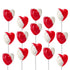 Lollipops Red Heart Shaped Strawberry N' Cream Flavored, 12 Lollipops, Individually Wrapped...