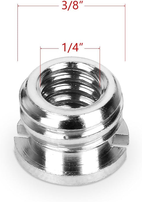 3 Pieces 1/4" 3/8" Tripod Screw Converter Adapter Flash Light Stand Connector Camera Spigot for DSLR Camera,Tripod,Shoulder Rig,Lighting Equipment...