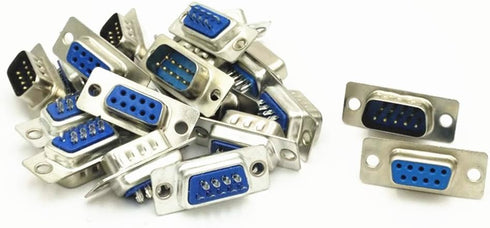 XJSXZC Computer DB Male Female Solder Type Adapter D-SUB Connector 10 Pairs (DB9)...