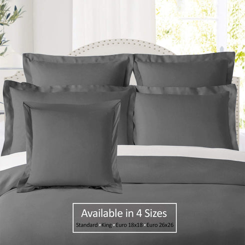 Nestl Soft Pillow Shams Set of 2 - Double Brushed Microfiber Pillow Covers - Hotel Style Premium Bed Pillow Cases, with 1.5” Decorative Flange, St...