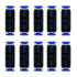 zjxed 1/8" OD x 1/8" OD Pneumatic quick Connector Push to Connect fittings Straight Union/Coupler (Pack of 10)...