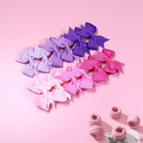 Hair Clips for Girls - 80PCS Fully Lined Tiny Alligator Bows in Pairs for Infants and Toddlers...