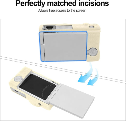ZV-1F Camera Case, Soft Silicone Rubber Protective Cover Skin for Sony ZV1F/ZV-1 II/ZV-1M2/ZV-1 Mark II Vlog Camera, Slim Fit Body Skin DSLR Camer...