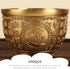 Feng Shui Treasure Bowl: Chinese Fortune Money Bowl Brass Cornucopia Bowl Feng Shui Treasure Basin Wealth Bowl Golden Offering Bowl Table Centerpi...