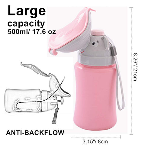 Upgrade Portable Emergency Urinal Potty Toilet Pee Training Cup for Baby Child Girl Used for Kid Potty Pee Training and Camping Car Travel...
