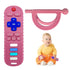 2Pcs Baby Teething Toy, TV Remot Control ShapeTeether for Infant 18+ Months, Never Drop Silicone Chew Toy, Food Grade Silicone Teether...