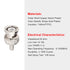 10 Pack 50 Ohm BNC Male Crimp Connector,BNC/Q9 Connector for RG58/RG142/RG400/LMR195/KSR195/3D-FB Cable...