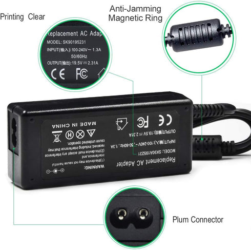 45W Laptop Charger fit for HP 14 inch Laptop 14-DK 14-DQ 14-DF 14-DH 14-DS 14-AC 14-AK 14-AL 14-BA Series, 14-DF0023CL 14-DF0018WM 14-DK0731MS 14-...