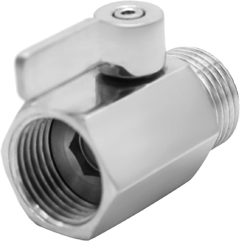 Stainless Steel Garden Hose Shut Off Valve 3/4" GHT Thread Heavy Duty Ball Valve Connector...