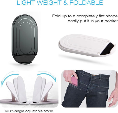 Cell Phone Stand 3Pack, Portable Foldable Desktop Cell Phone Holder, Adjustable Universal Multi-Angle Cradle Stands for Tablet iPad iPhone X/xr/xs...