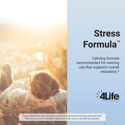 4Life Stress Formula, Dietary Supplement, Supports Nervous System and Sleep with Lemon Balm, Chamomile & Valerian Root, 60 Capsules...