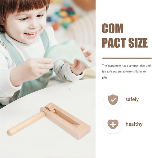 TOYANDONA 3 Pcs Soundboard Toy Traditional Matraca Educational Castanet Hand Percussion Practical Castanet Ratchet Noise Maker Castanet for Childr...