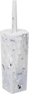 Toothbrush Holder for Bathroom, Countertop, Bathroom Accessory, Marble Design, Plastic, White...