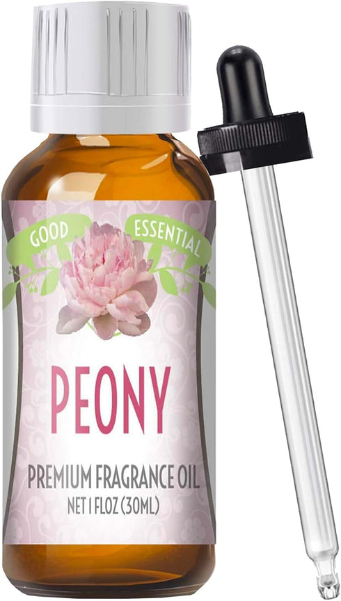 Good Essential - Professional Peony Fragrance Oil 30ml for Diffuser, Candles, Soaps, Lotions, Perfume 1 fl oz - Peony Fragrance Oil for Candle Mak...