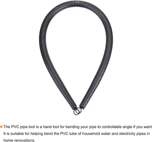 MECCANIXITY Spring Tube Bender OD 14.5mm/0.57" Steel Spring Pipe Bending Tubes 500mm/19.69" Long for 1/2" PVC Pipe(ID 16mm) in Home Renovations, E...