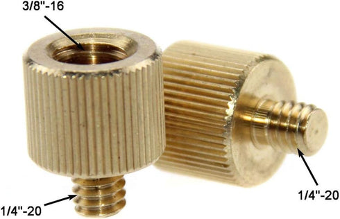 CAMVATE 3/8" -16 Female to 1/4"-20 Male Tripod Thread Reducer Adapter for Tripod(2 Pieses) - 1233...