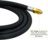 Inert Gas Welding Hose 6.56FT - Argon Flow Meter Regulator Adapter Hose - Mig Tig, 5/8" UNF-18RH Fittings...