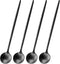 4 PCS 6.7 Inches Satin Black Stainless Steel 18/10 Coffee Spoons,Iced Tea Spoon,Espresso Stirring Spoon,Matte Black SS304 Teaspoons,Dessert Spoon,...