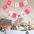 Roseo Pink Happy Birthday Banner Signs Golden Sparkle Funny Birthday Party Supplies for Girls Party Decorations Nursery Decorations 13 Pieces...