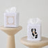 Jacaranda Living Square Tissue Box Cover, Linen/Cotton Fabric Tissue Holder, Decorative Cloth Tissue Cube Cover, Scrolls Design Greek Key (Beige)...