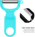 Original Vegetable Peeler, Potato Peelers for kitchen Carbon Steel Blade 3-Pack Orange/Blue/Yellow...