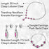 Shop LC Costume Jewelry Set for Women Teardrop Necklace Bracelet Earrings Crystal Bridal Wedding Jewelry Sets for Brides Bridal Necklace 20" & Bra...