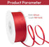 1/8" Width x 100 Yards Satin Ribbon, Small Red Ribbon Perfect for DIY Craft, Bows, Gift Wrapping, Flower Bouquet, Valentine's Day, Christmas and P...