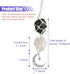 Hanging Car Charm, Crystal Car Hanging Ornament, Car Interior Rear View Mirror Charm, Dangling Moon & Healing Crystal Accessories, Handmade Car Re...