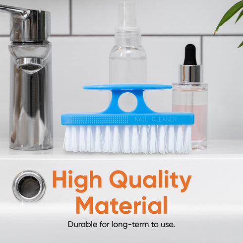 Superio Nail Brush for Cleaning Fingernails, Nail Scrubber Brush, Toe Foot Hands Fingernail Brush Cleaner- Small Scrub Brush- All-Purpose Stiff Cl...