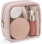 Pocmimut Mini Makeup Bag,Clear Makeup Bag Cute Travel Makeup Bag Pouch Purse Car Essentials for Women,Travel Essentials Organizers(Pink)...