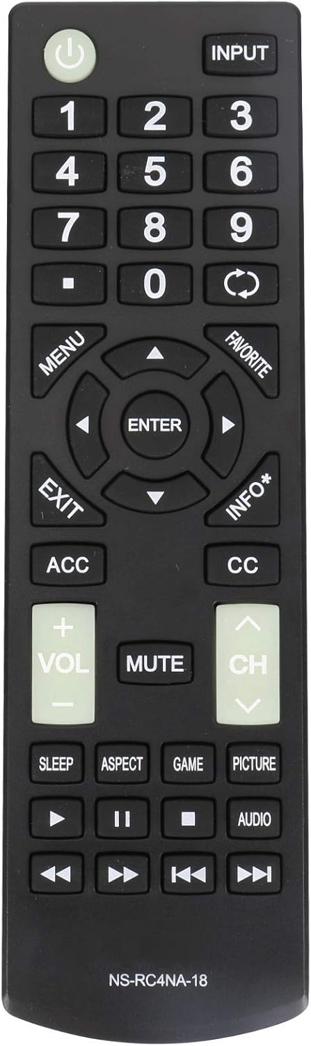 New NS-RC4NA-18 Replacement Remote Control fit for Insignia TV NS-50D510MX19 NS-50D510NA17 NS-55D420NA20 NS-55D420NA18 NS-32D220NA20 32D311NA17 NS...