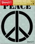 Stencil1 Peace Sign Stencil Durable Quality Reusable Stencils for Painting - Create Stencil Crafts and Decor - Decor on Walls Fabric & Furniture R...